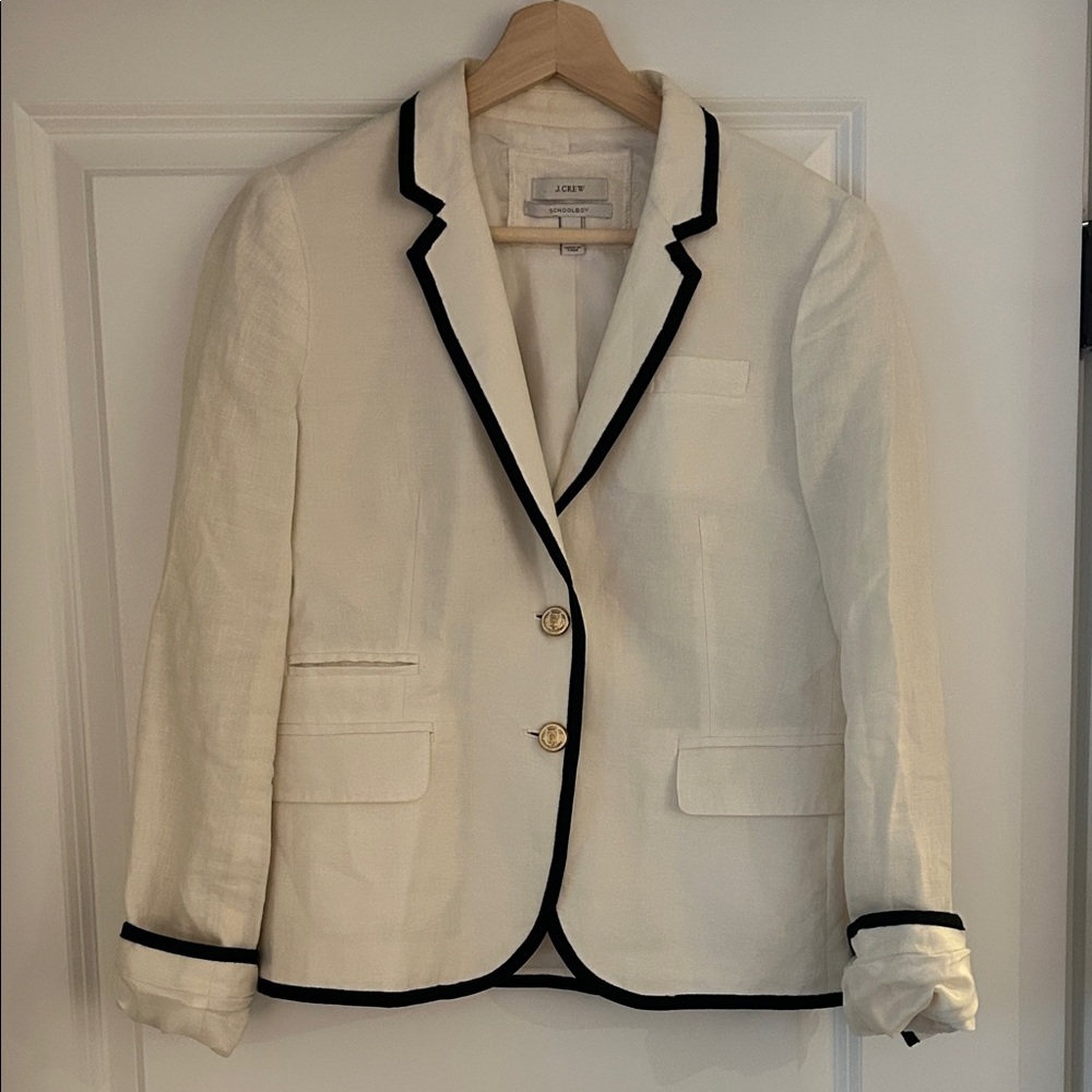 J. Crew Classic Schoolboy Linen Blazer